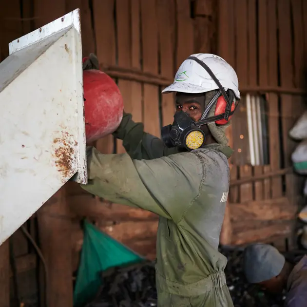 Man disposing toxic waste Mob Serve 1 2023