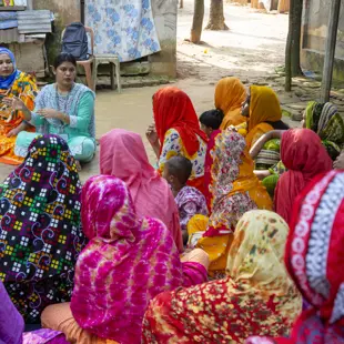430B Colorful Meeting Brac Bangladesh Copyright Andy Aitchison
