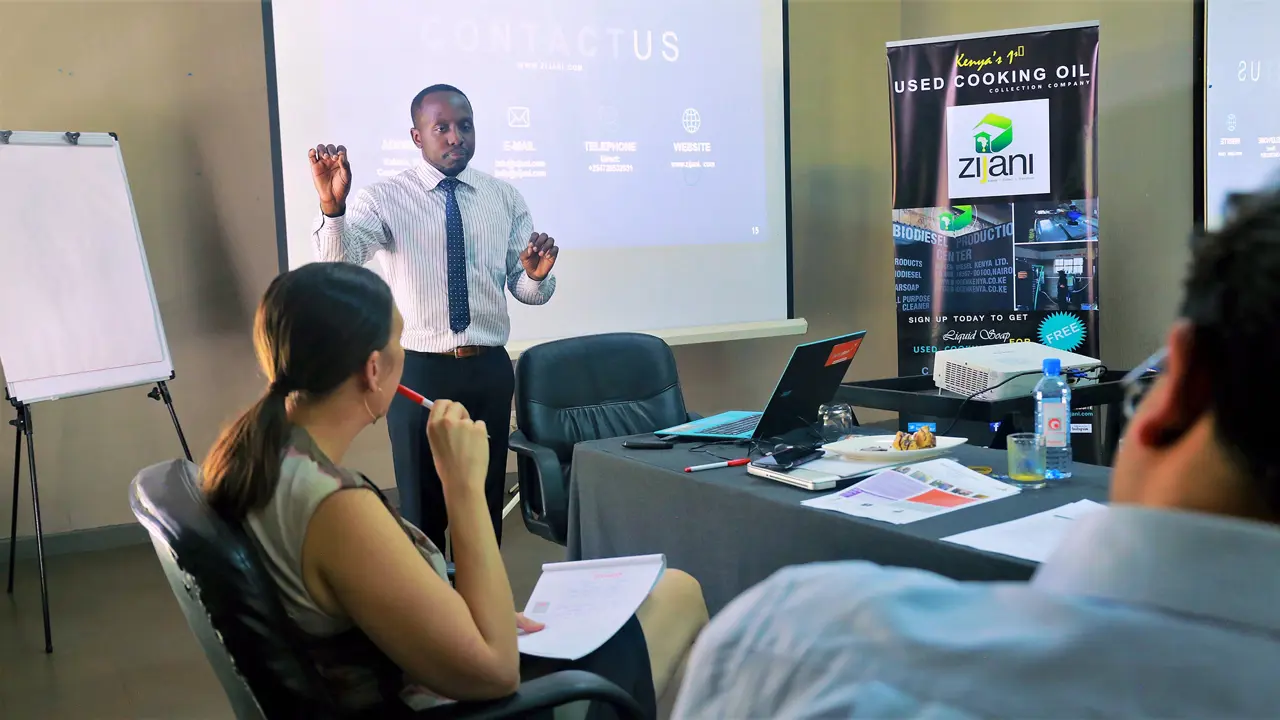 217 Man Doing A Zjani Presentation Courtesy Intellecap