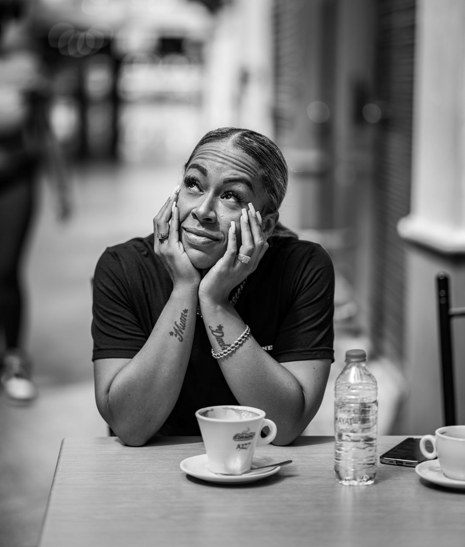 Woman at coffeeshop Rhia Canday CJ