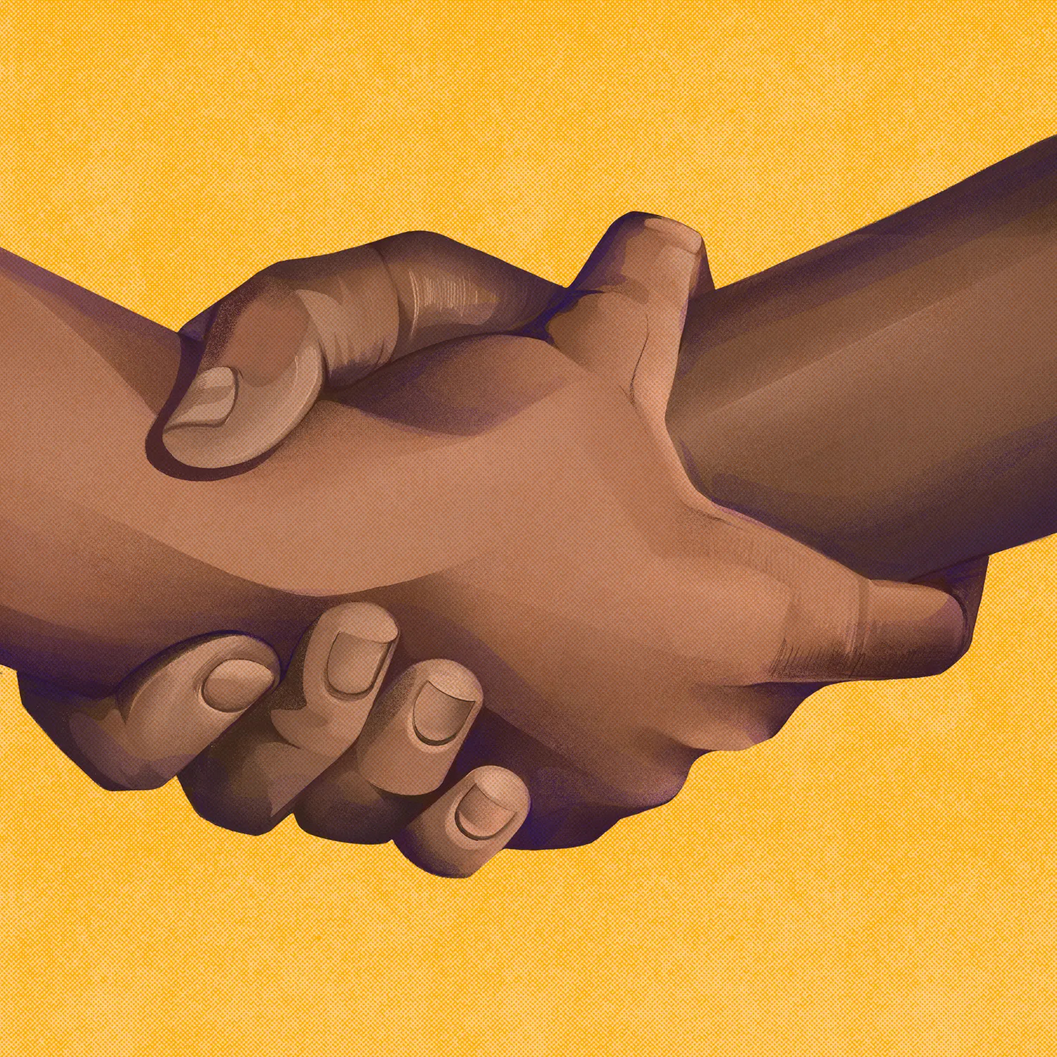 Hands holding Faith graphic